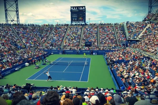 tennis stadium crowd match